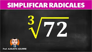 Cube root of 72 Simplify radicals
