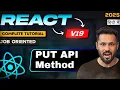 React 19 Tutorial in Hindi Update data with PUT API Method