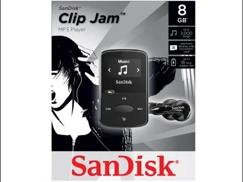 Download MP3 SanDisk Sansa Clip Jam 8GB BLACK MP3 Player FM Radio Music USB MicroSD Slot