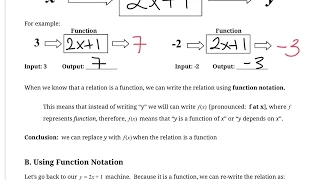 Function Notation MCR3U