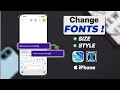 iOS 26 - How to Change Font Style on iPhone