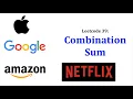 Leetcode 39 MEDIUM Combination Sum Recursion