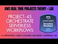 AWS Project 45 ROLE - Serverless Engineer Orchestrate Serverless Workflows StepFunctions