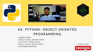 Object Oriented Programming-Python Inheritance Single Mutiple Multi Level Inheritance
