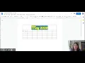Making a Calendar in Google Docs With Tables