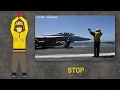 Aircraft Carrier s Crew hand signals explained - preflight and launch