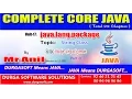 Core Java - java lang package