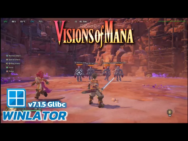 Winlator Glibc - Gameplay Visions Of Mana (Windows) On Android