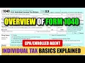 Form 1040 Explained Part 1 Individual Income Tax return