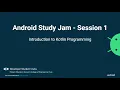 Android Study Jam - Session 1 DSC MESCOE