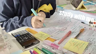 STUDY WITH ME 2hrs Background Noise No Music No Break ASMR Real Time Motivation 