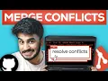 Merge Conflicts in Git Explained Git GitHub Crash Course Tamil - Part 4