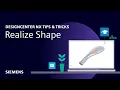 Designcenter NX Tips Tricks Realize Shape