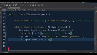 Java Program to Find Mean Standard deviation SD Array Required