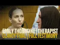 FULL TESTIMONY Therapist Emily Thorndike is voir dired at Linday Clancy s murder trial
