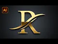 Logo Design - Professional R Letter Logo Design In Illustrator Illustrator logo design tutorial