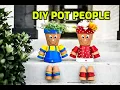 DIY POT PEOPLE EASY GARDEN DECOR