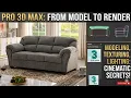 3ds Max Tutorial Basic Sofa Modeling Using Chamfer Box Beginner Furniture Modeling