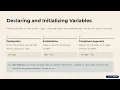 Java Programming Introduction to Java Variables and Data Types