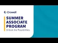 Crowell s 2025 Summer Associate Program