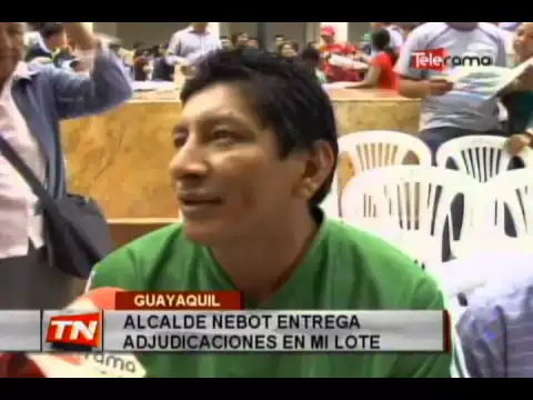 Alcalde Nebot entrega adjudicaciones en mi lote