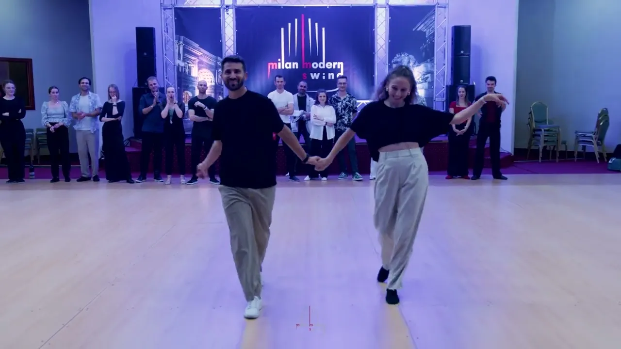 Hamza Andaloussi & Marylou Durandeau - 3rd place Strictly Intermediate - Milan Modern Swing 2024