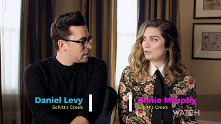 5 Funny Questions w Schitt s Creek s Daniel Levy Eugene Levy Catherine O Hara Annie Murphy