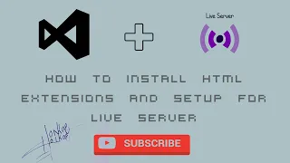 Live server setup for html codes in vs code