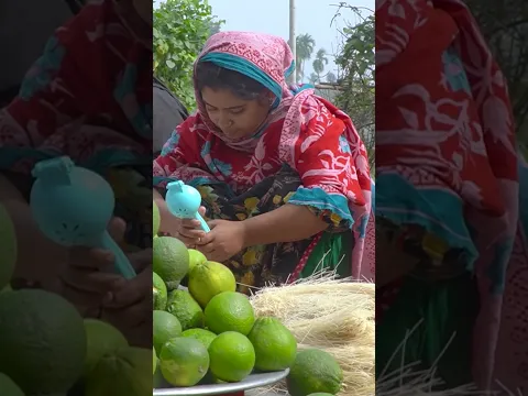 JUICE Making from Orange to Cook Semolina #aroundmebd #food #youtubevillage #cooking #recipe