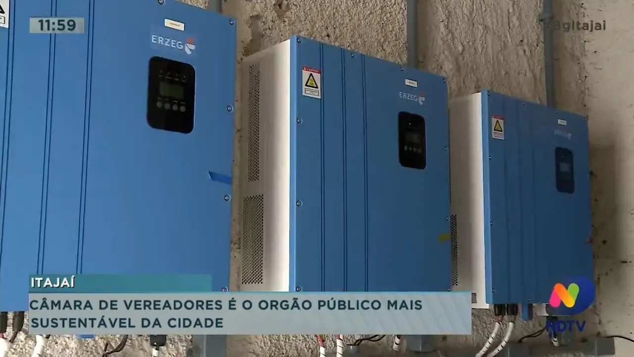 Câmara de Vereadores de Itajaí é o orgão público mais sustentável da cidade