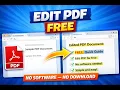 How to edit pdf files easy FOR FREE without the need of any softwares in 2026