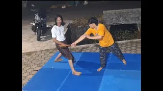 pukulan patikaman silat kuntau borneo indonesia