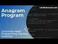 Program to Check Whether the Two Strings are Anagram of Each Other or Not - Letsfindcourse