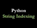 10 2 Python String Indexing In Tamil 2020