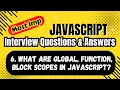 Global Function and Block Scope in JavaScript Complete Tutorial with Examples Best Practices