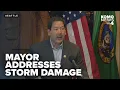Seattle mayor addresses damage power outages from devastating bomb cyclone