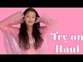 4K Micro Bikini Try-On Haul Transparent Transparent Lingerie See-Through Styles