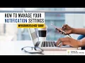 How to Manage Webcourses UCF Notification Settings