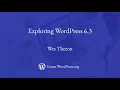 Exploring WordPress 6 3
