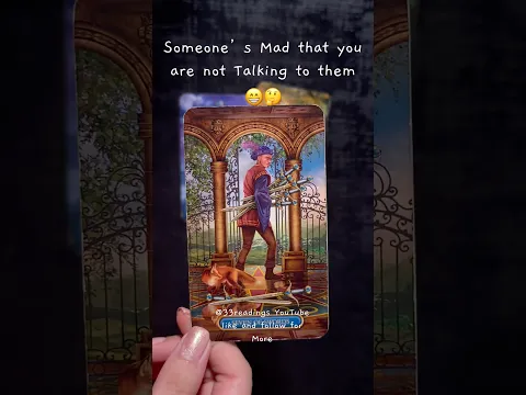 They’re mad that you aren’t talking to them !! #tarot