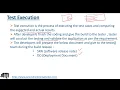 Test Execution Process Environment setup Release Notes Executing Test Cases