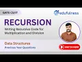 Writing Code for Multiplication and Division Stacks Data Structures GATE