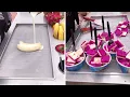 Download Lagu Banana and Dragon Fruit Ice Cream Rolls | Homemade Ice Cream | Street Food | Yummy Desserts