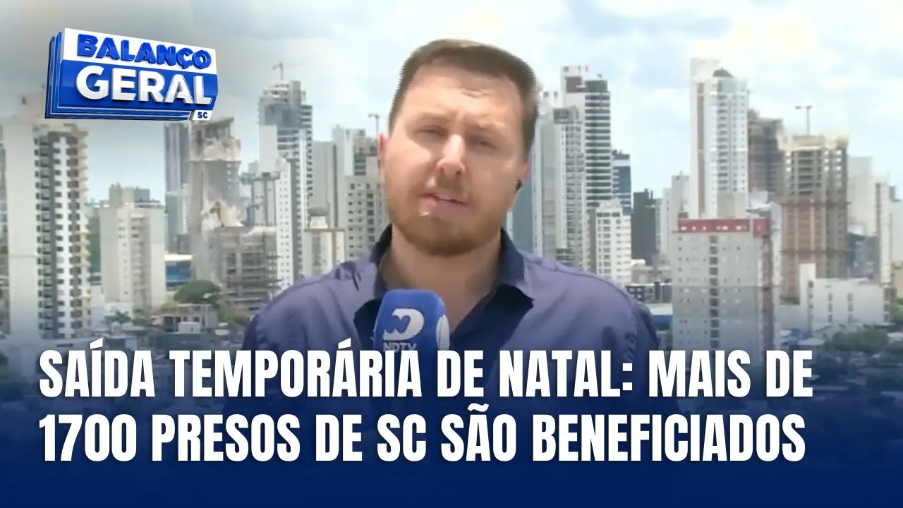 Mais de 1700 presos em SC recebem benefício da 'saidinha' de Natal