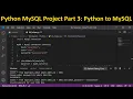 Python Project CBSE Class 12 Python MySQL Connectivity Part 3 Python to MySQL connection