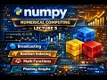 NumPy Arrays Explained Fancy Indexing Boolean Masking Broadcasting Plotting