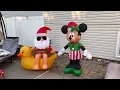 Minnie Mouse Airblown Inflatable Holiday Lights Gemmy Christmas unboxing