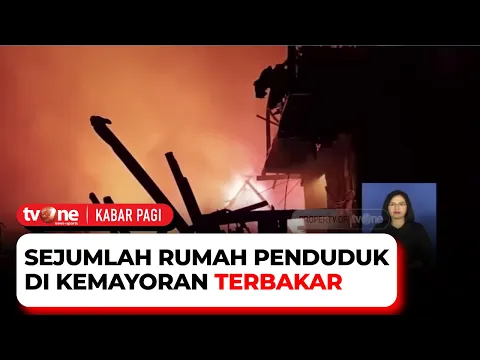 Akibat Percikan Api, Permukiman Padat Penduduk Terbakar di Kemayoran