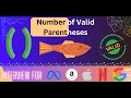 Number of Valid Parentheses PoTD simply solved and explained