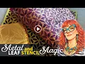 How to Create Metal Leaf Stencil Prints with a Gel Plate Tutorial Tidbits